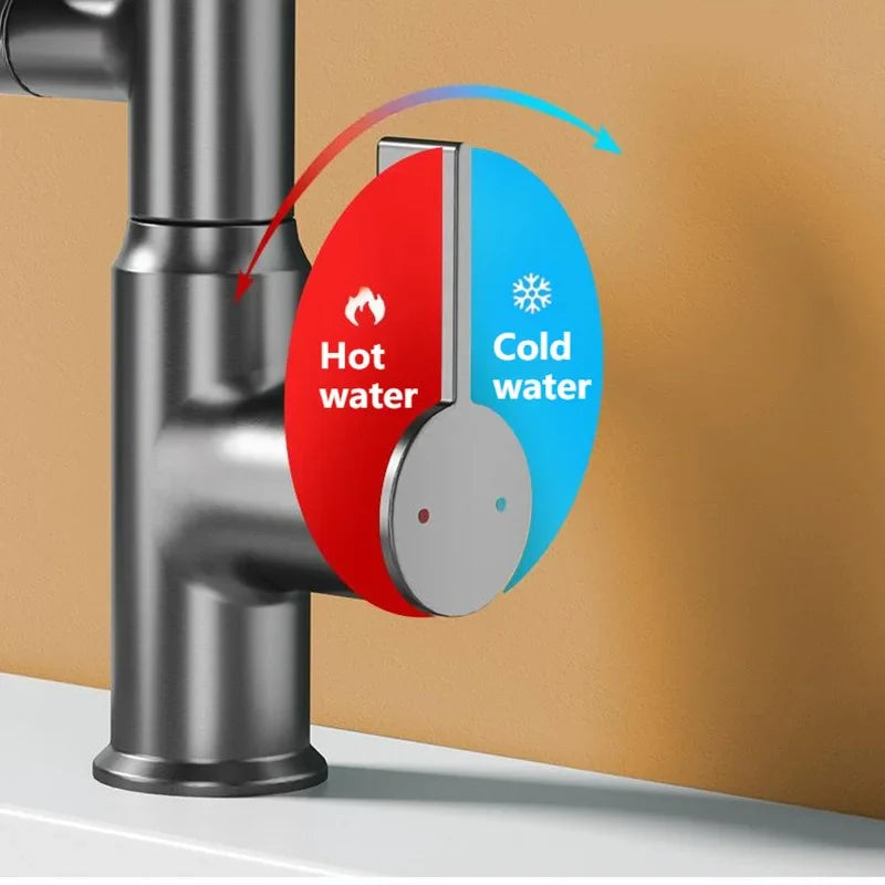 Multifunctional Pullout Wash Basin Faucet - Wholesalus