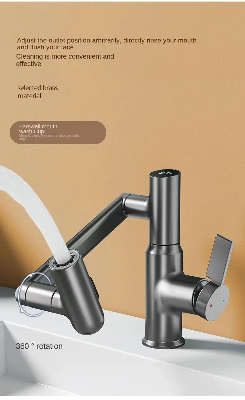 Multifunctional Pullout Wash Basin Faucet - Wholesalus