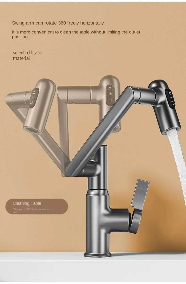 Multifunctional Pullout Wash Basin Faucet - Wholesalus