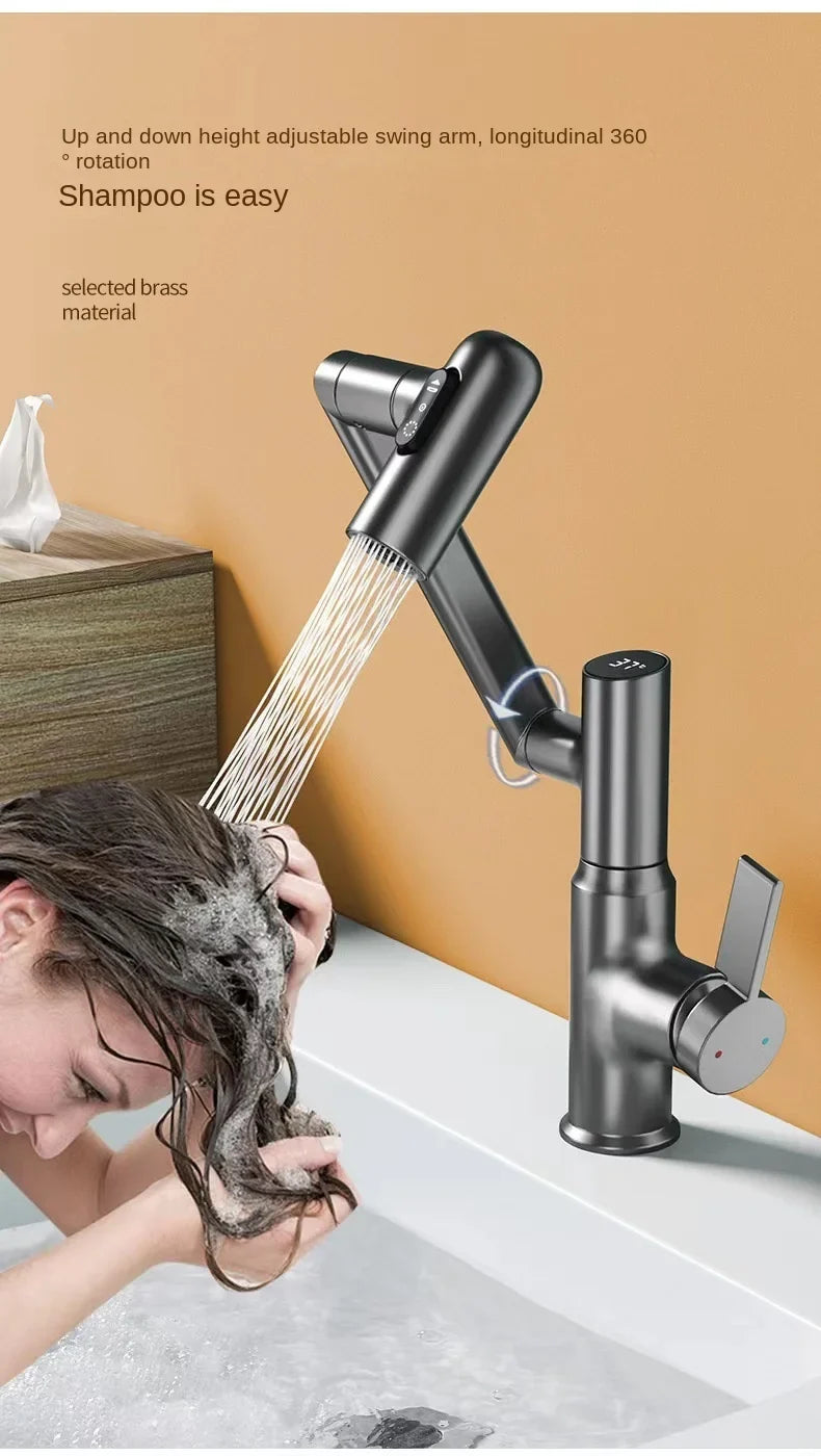 Multifunctional Pullout Wash Basin Faucet - Wholesalus