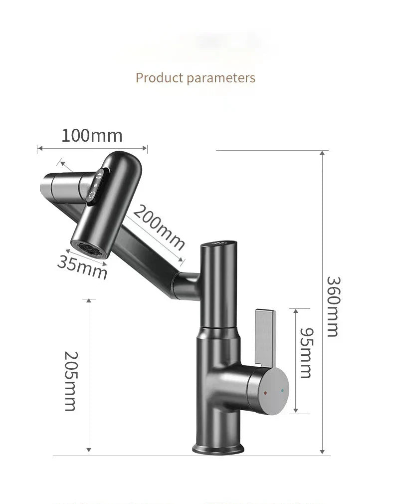 Multifunctional Pullout Wash Basin Faucet - Wholesalus