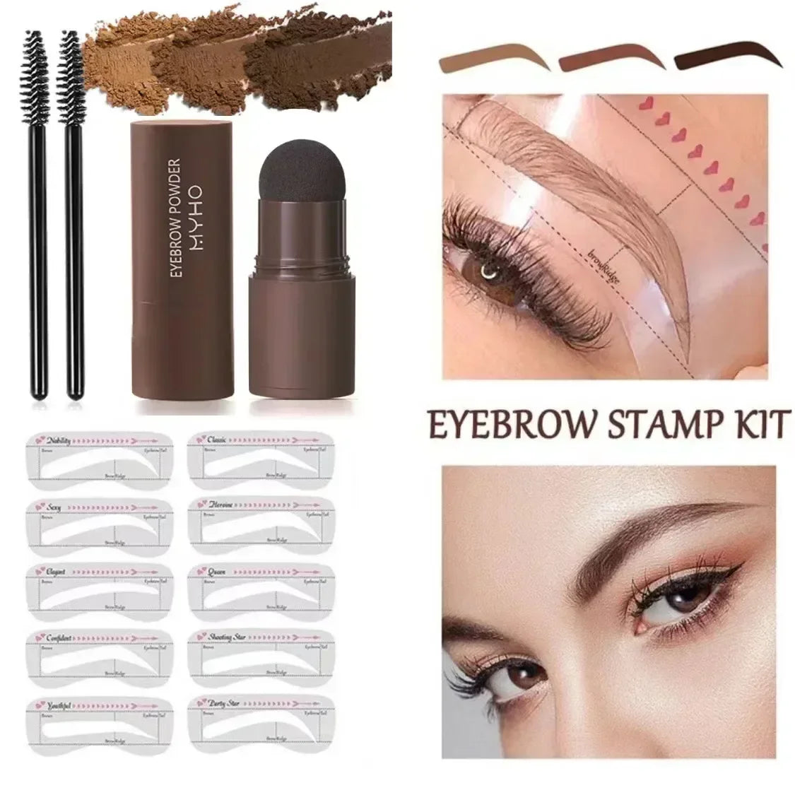 Professional Eyebrow Stencil Kit - Wholesalus