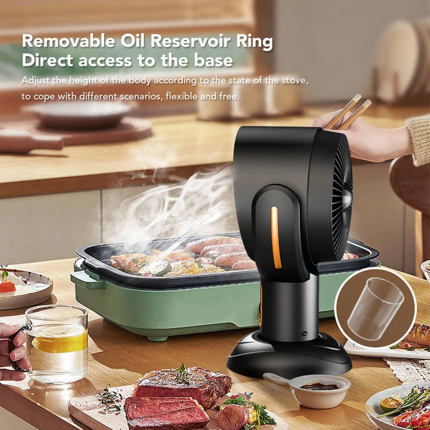 USB Rechargeable Exhaust Fan Range Hood - Wholesalus