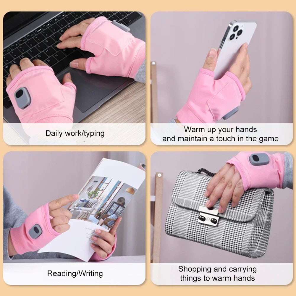 Rechargeable Electric Thermal Gloves - Wholesalus