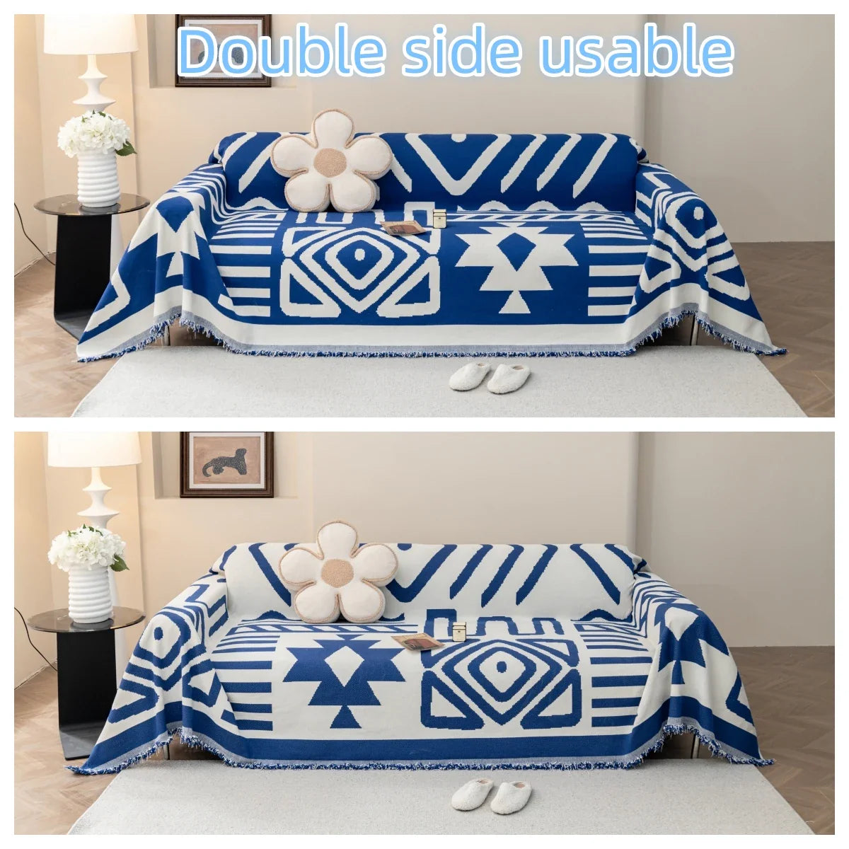 Sofa Towel With Tassels - Wholesalus