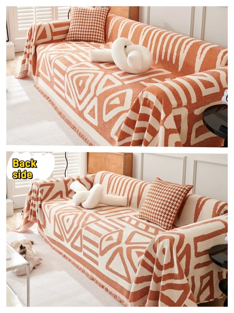 Sofa Towel With Tassels - Wholesalus