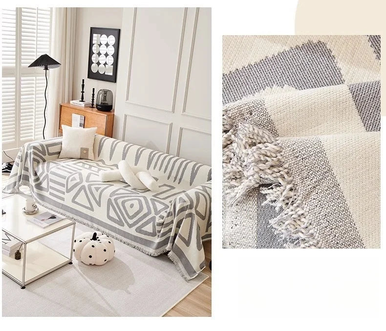 Sofa Towel With Tassels - Wholesalus