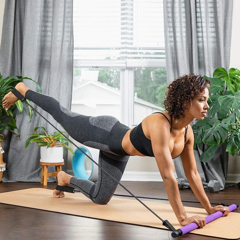Multifunctional Elastic Pilates Bar - Wholesalus