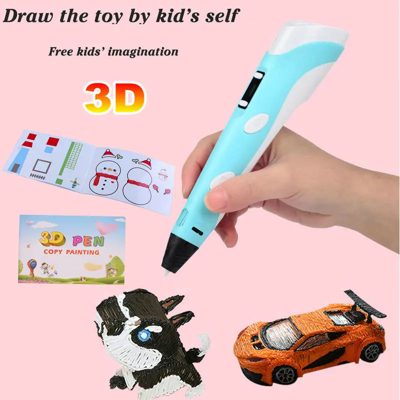 3D Drawing Printing Pen with LCD Screen - Wholesalus