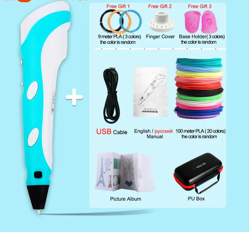 3D Drawing Printing Pen with LCD Screen - Wholesalus