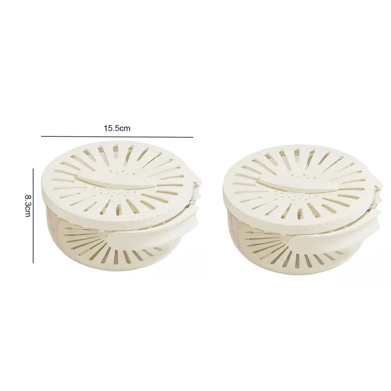 Foldable Handle Drain Basket with Lid - Wholesalus
