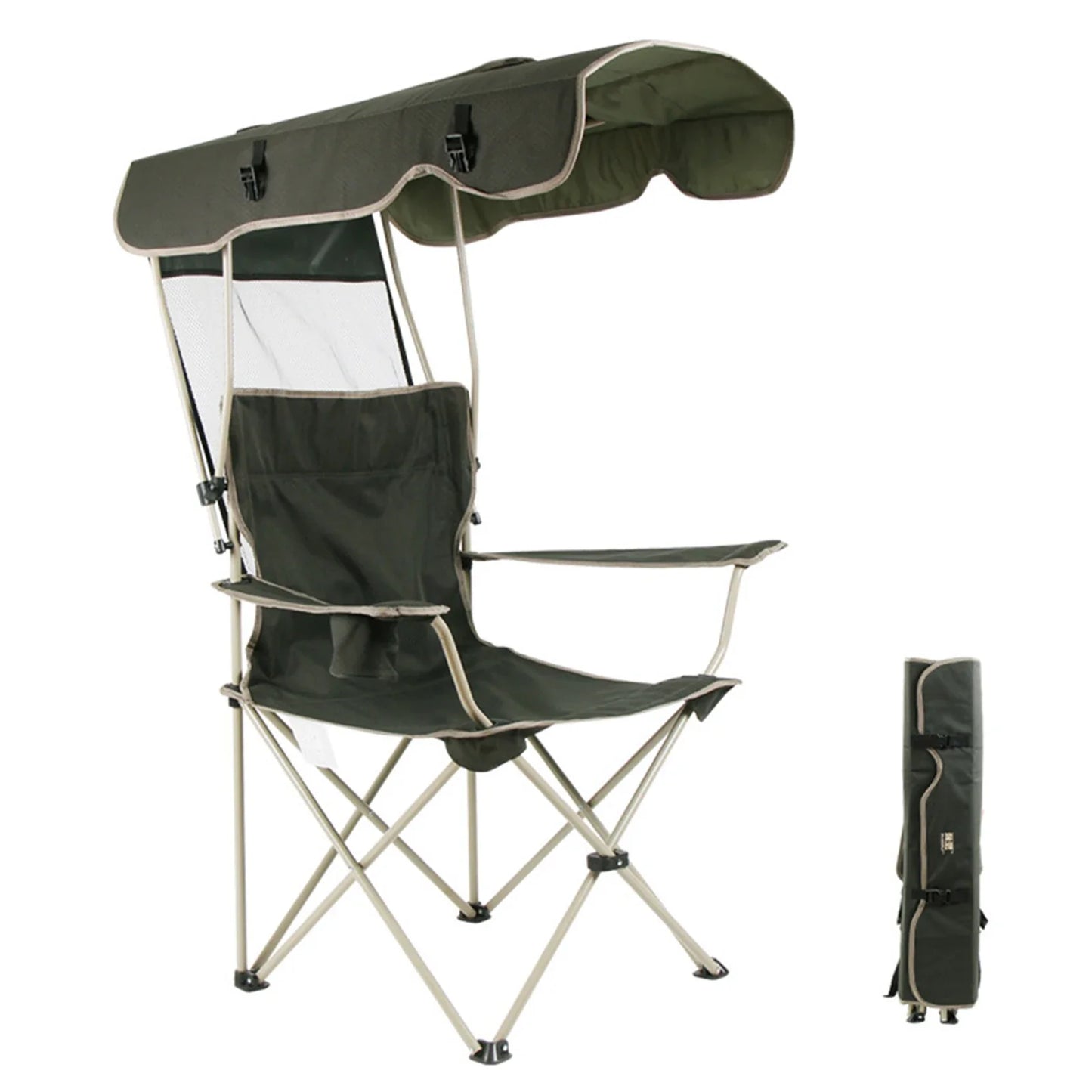 Portable Folding Chair With Canopy - Wholesalus