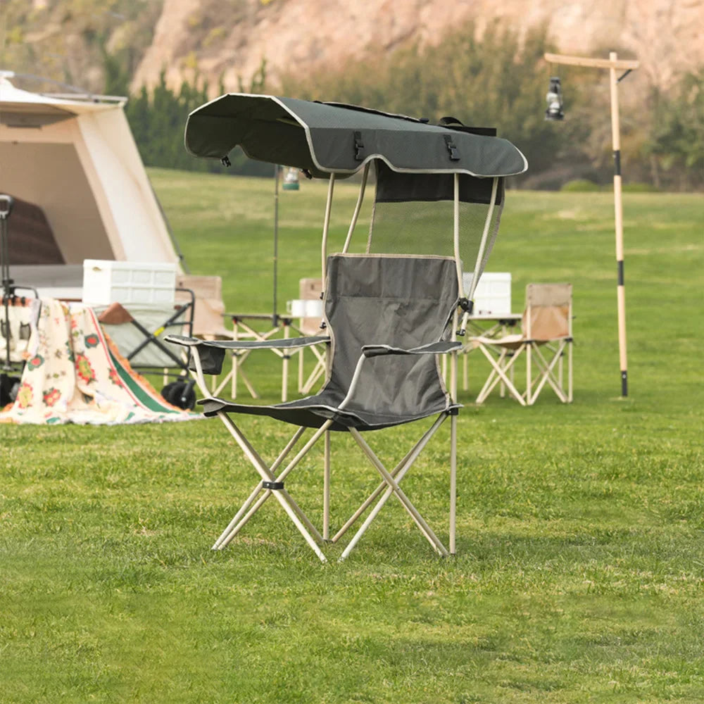 Portable Folding Chair With Canopy - Wholesalus
