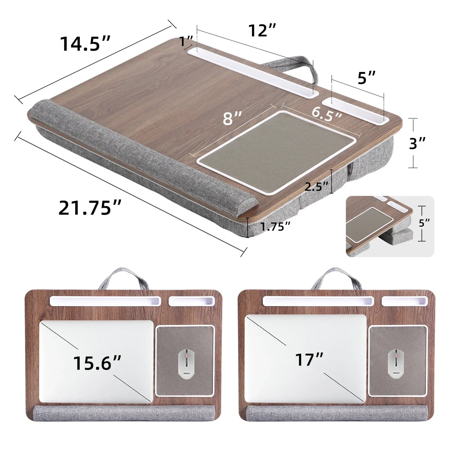 Portable Laptop Desk With Cushion - Wholesalus