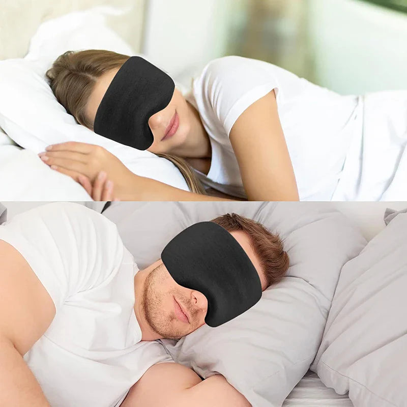 2 in 1 Comfort Headrest Blackout Eye Mask - Wholesalus