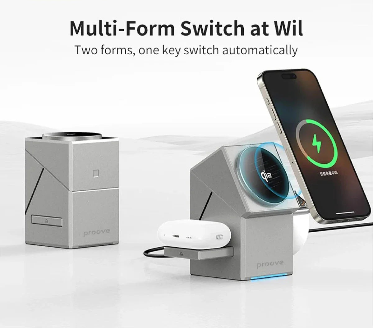 3 in 1 Magnetic Wireless Fast Charger - Wholesalus
