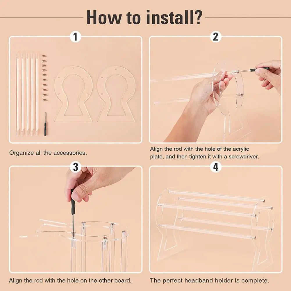Acrylic Head Accessories Organizer - Wholesalus