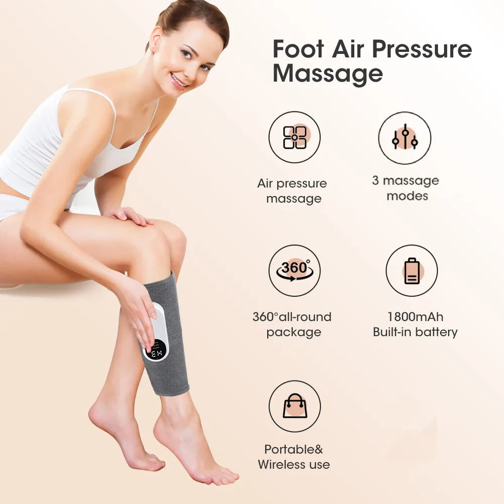 Adjustable Electric Heating Calf Massager - Wholesalus