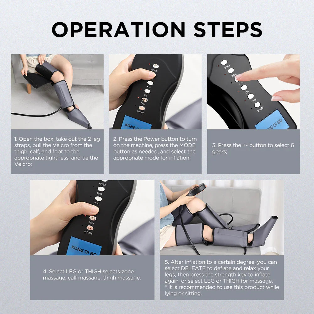 Air Compressed Leg Massager - Wholesalus
