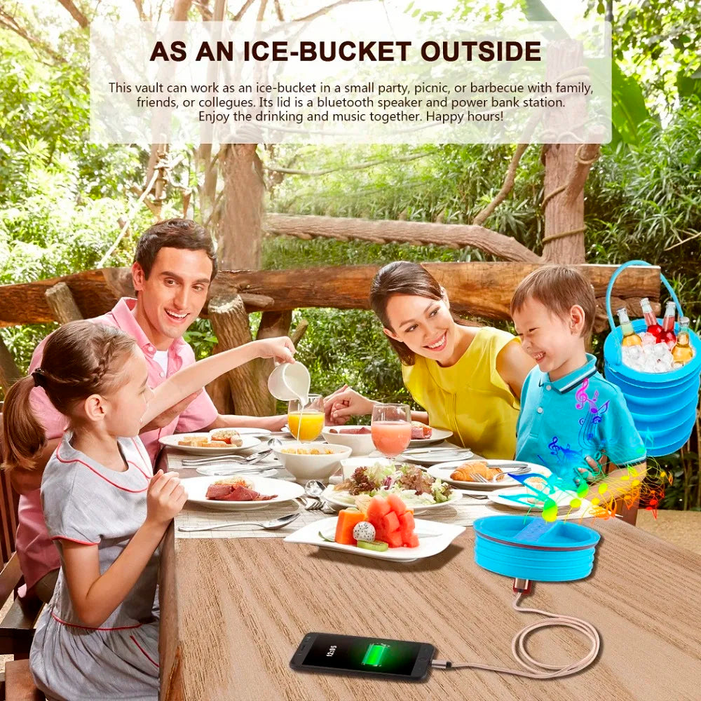 Anti-Theft Beach Vault With Speaker - Wholesalus