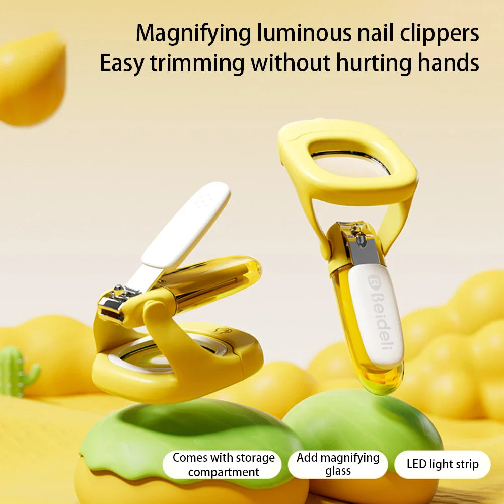 Baby Nail Clipper Magnifier With LED Light - Wholesalus