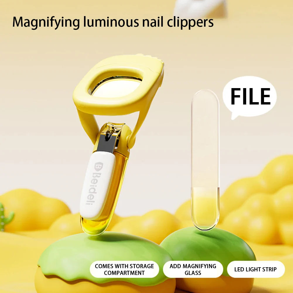 Baby Nail Clipper Magnifier With LED Light - Wholesalus