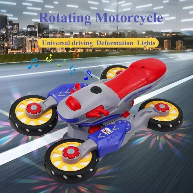 Deformation Spin Stunt Motorcycle Toy - Wholesalus