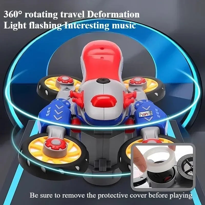Deformation Spin Stunt Motorcycle Toy - Wholesalus