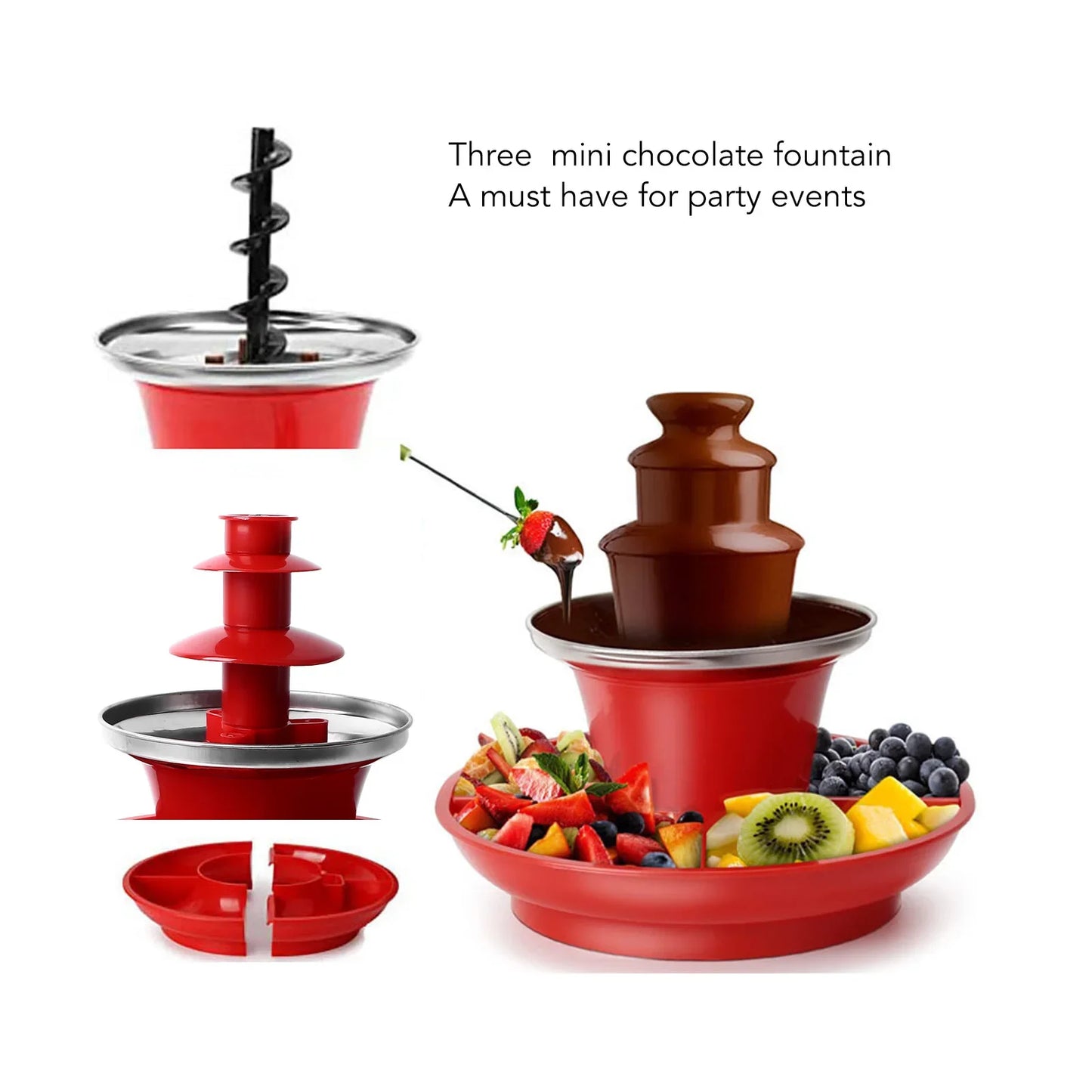 Electric Chocolate Melting Fountain - Wholesalus