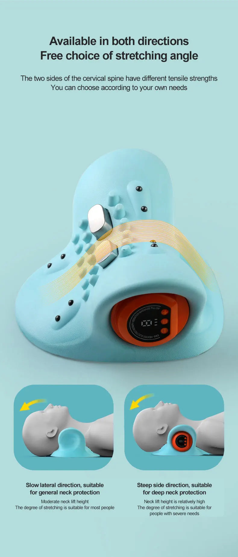 EMS Cervical Spine Massage Pillow - Wholesalus