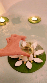 Floating Lotus Candle Holder - 4Pcs - Wholesalus