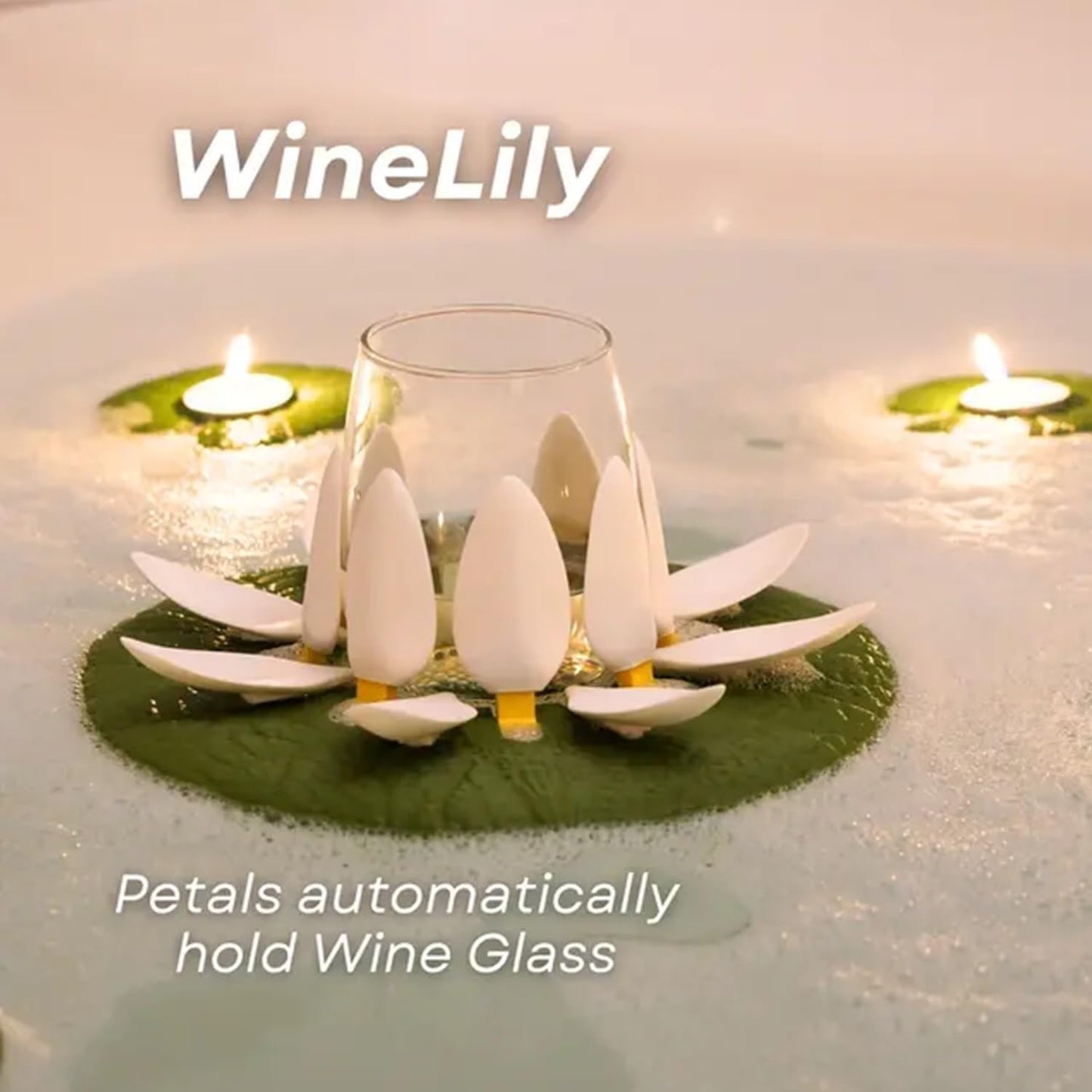 Floating Lotus Candle Holder - 4Pcs - Wholesalus