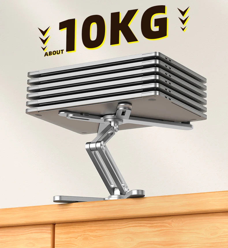 Foldable Aluminum Alloy Rotating Laptop Stand - Wholesalus