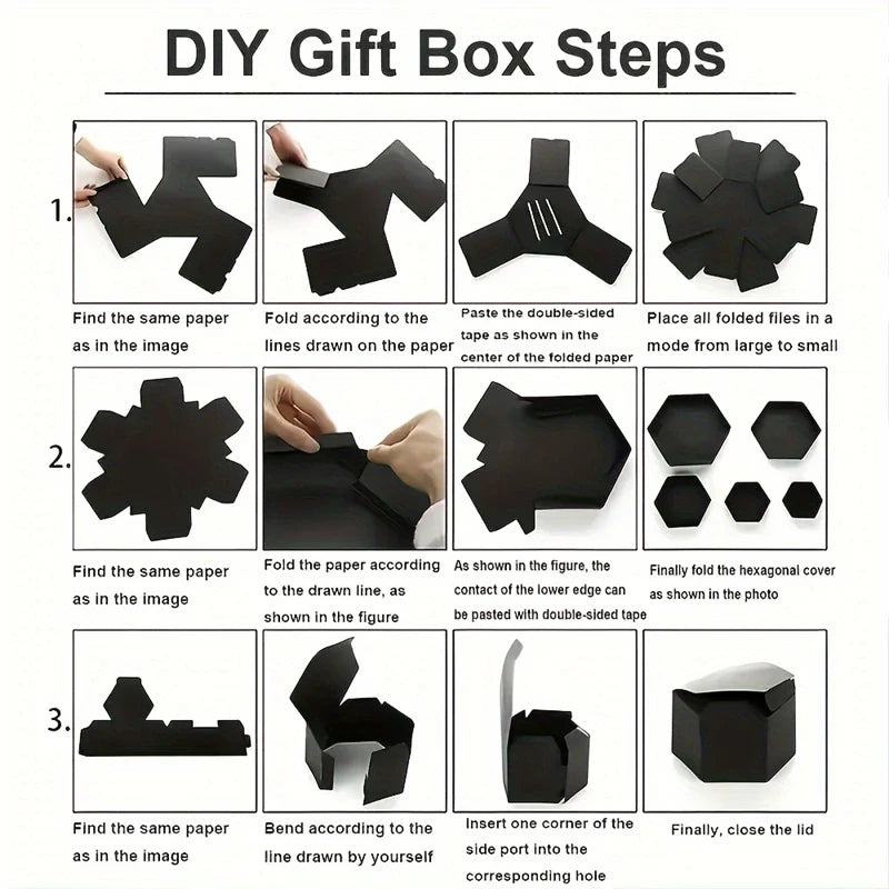 Hexagon Photo Explosion Box - Wholesalus