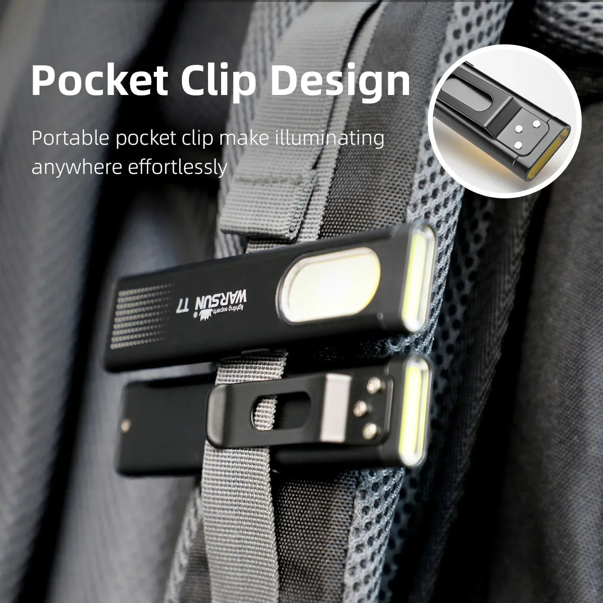 Magnetic LED Keychain Flashlight - Wholesalus