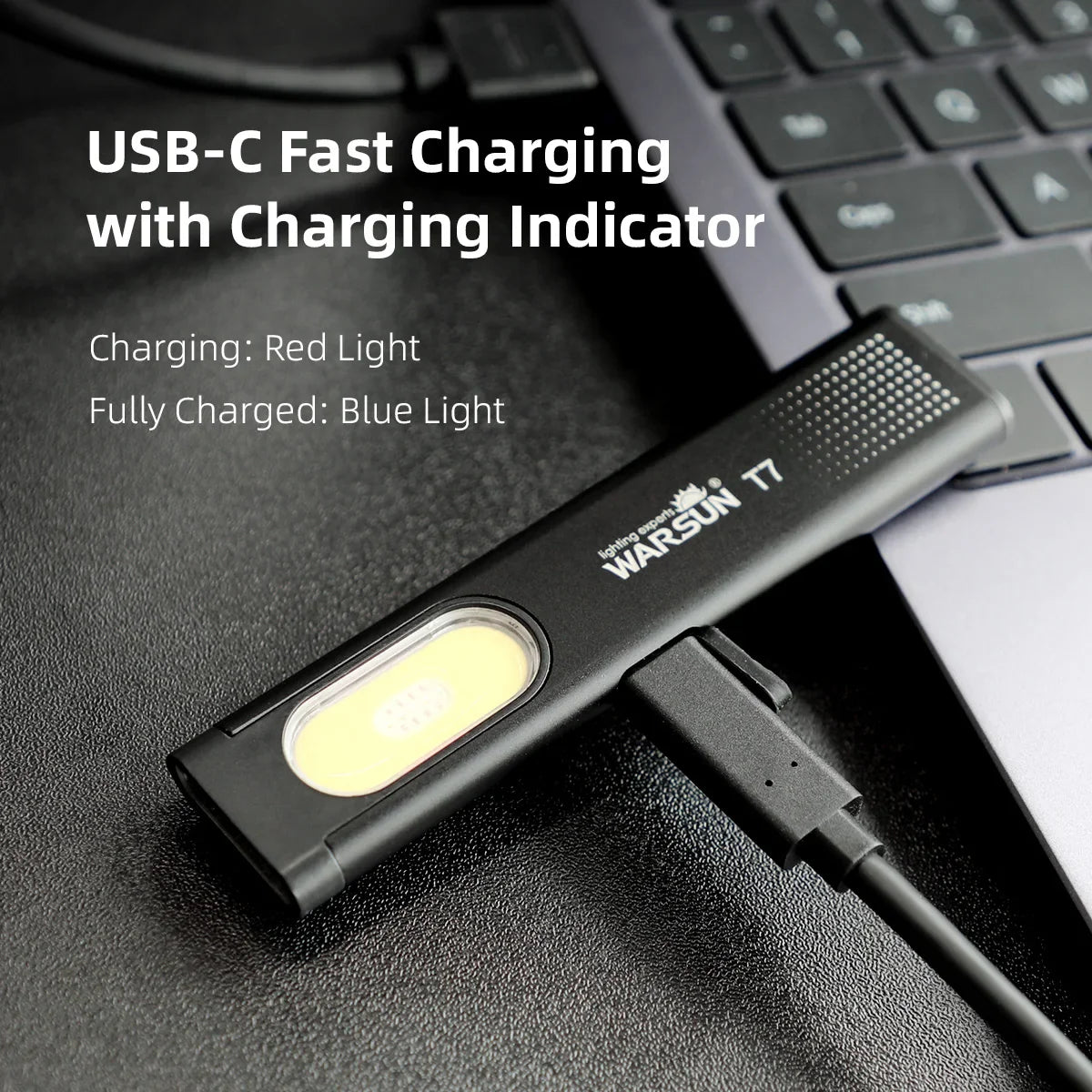 Magnetic LED Keychain Flashlight - Wholesalus