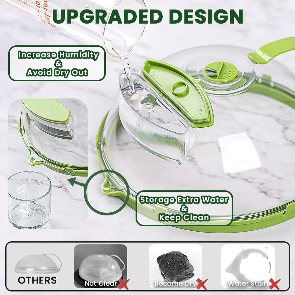 Microwave Splatter Cover With Water Steamer - Wholesalus