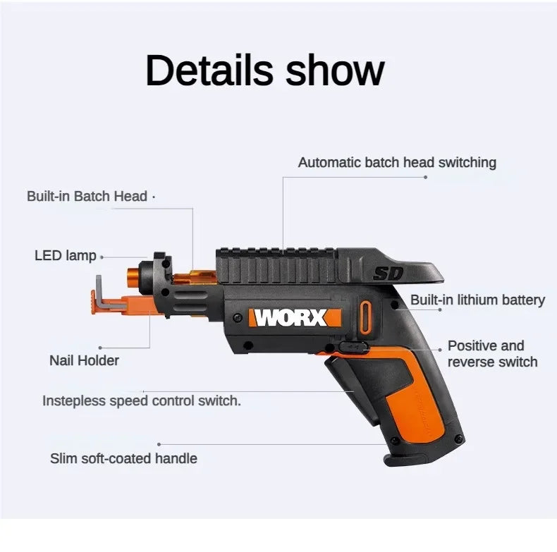 Mini Cordless Electric Screwdriver Gun - Wholesalus
