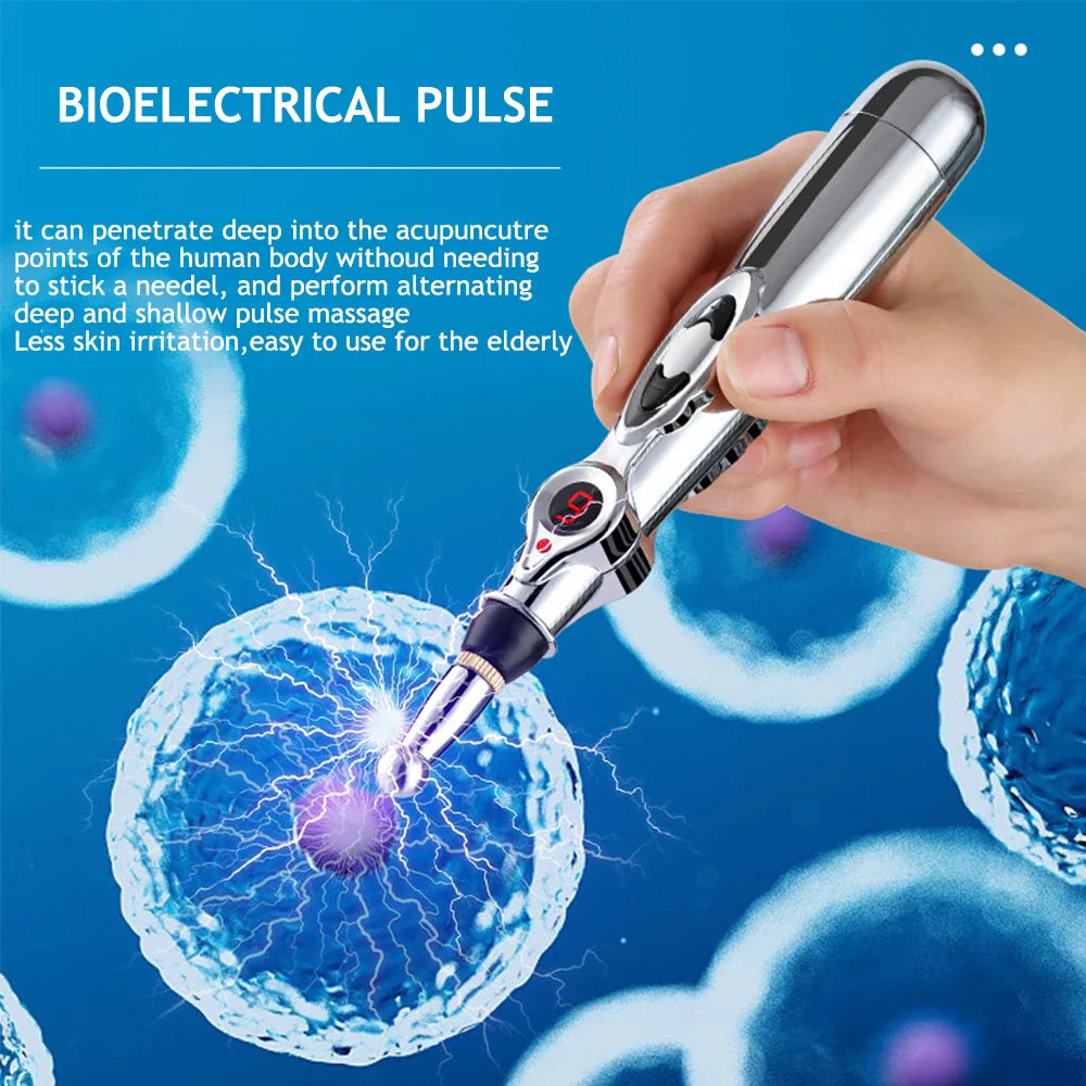 Multifunctional Acupuncture Massage Pen - 5 Heads - Wholesalus