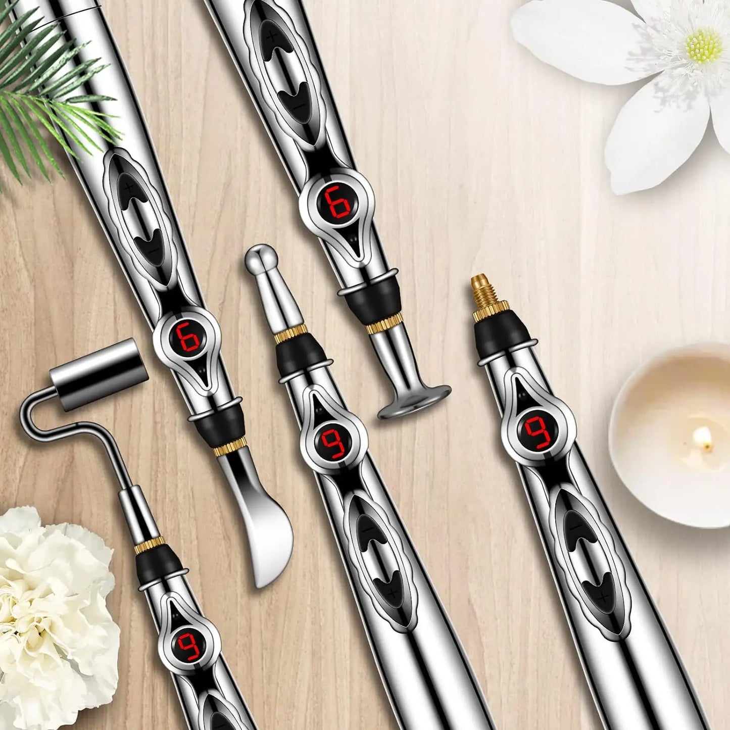 Multifunctional Acupuncture Massage Pen - 5 Heads - Wholesalus