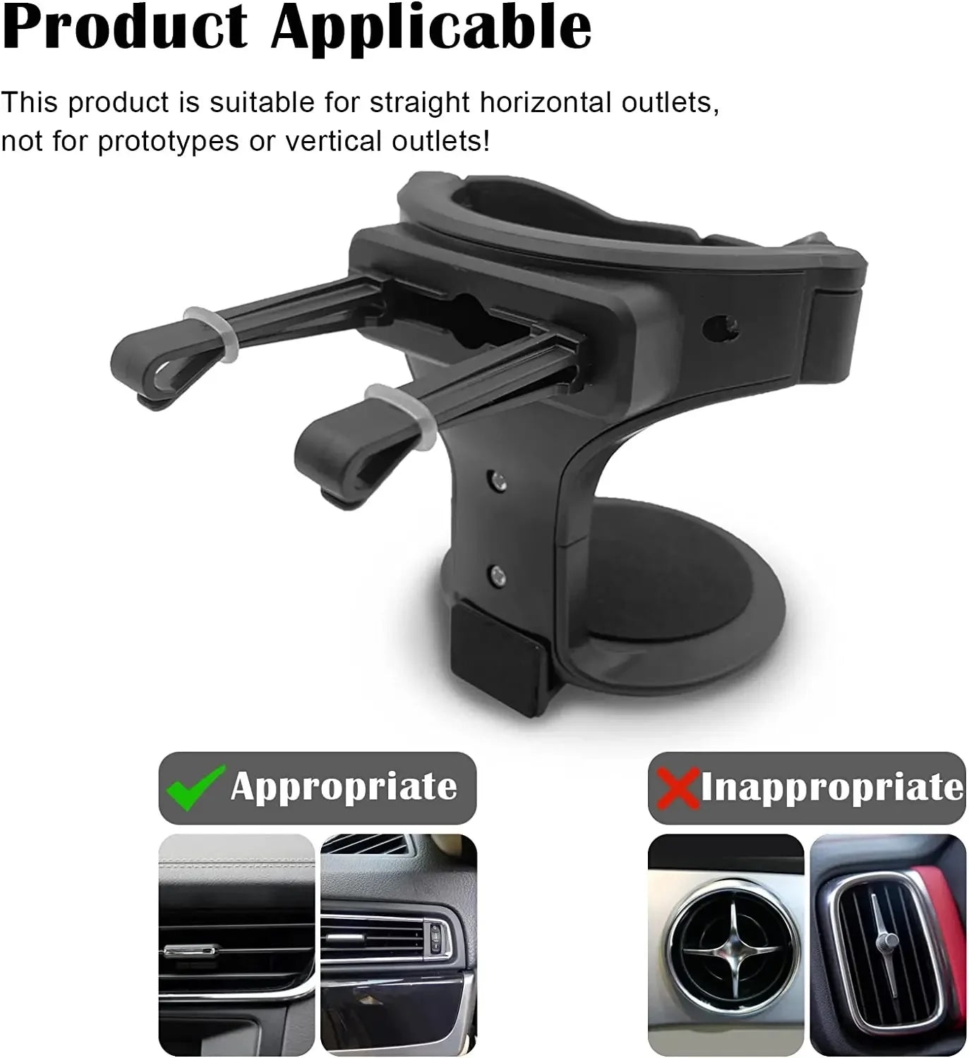 Multifunctional Car Air Vent Cup Holder - 2Pcs - Wholesalus