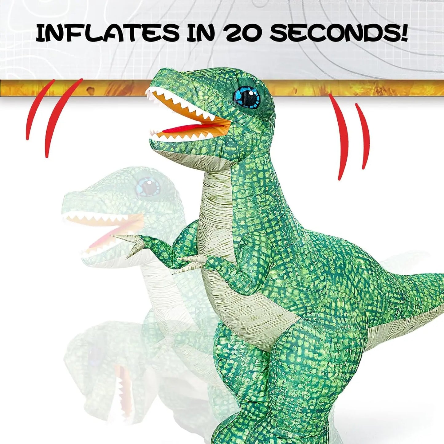 Remote Control Inflatable Dinosaur Toy - Wholesalus