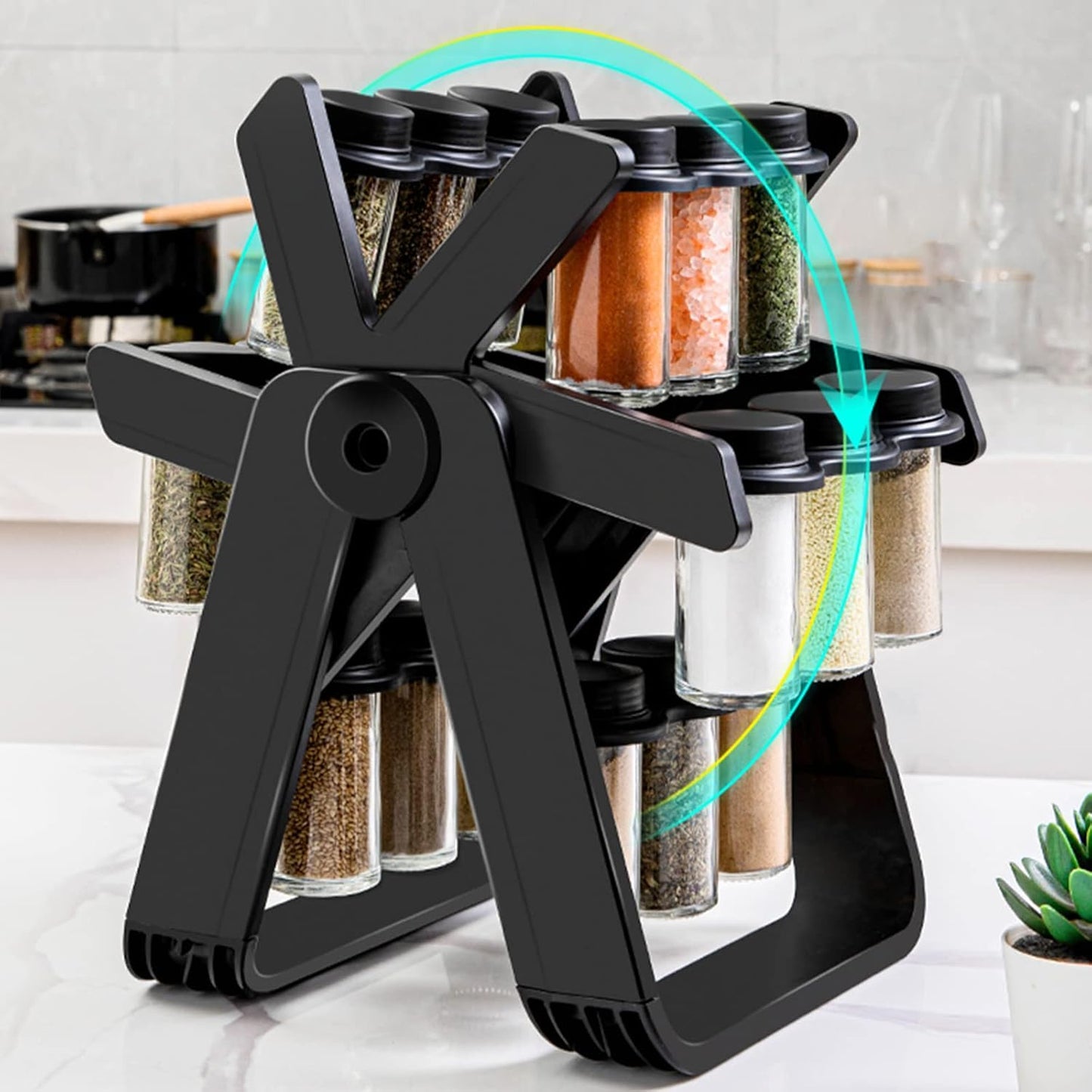 Rotating Wheel Spice Rack - Wholesalus