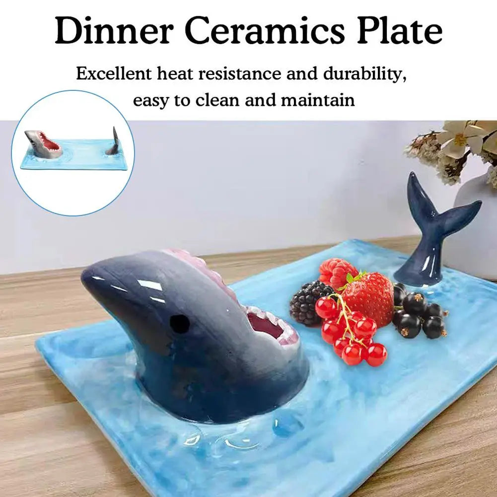 Shark Decorative Plate - Wholesalus