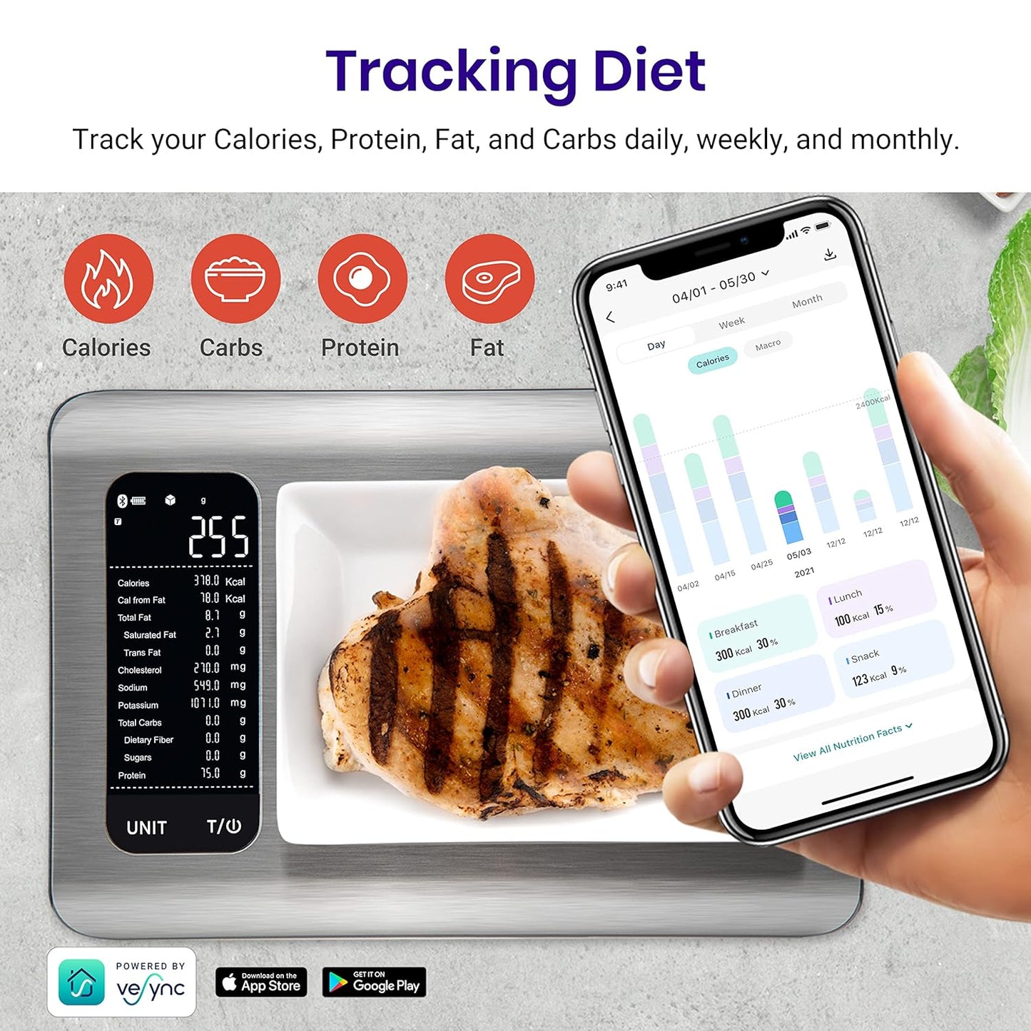 Smart Nutrition Scale - Wholesalus