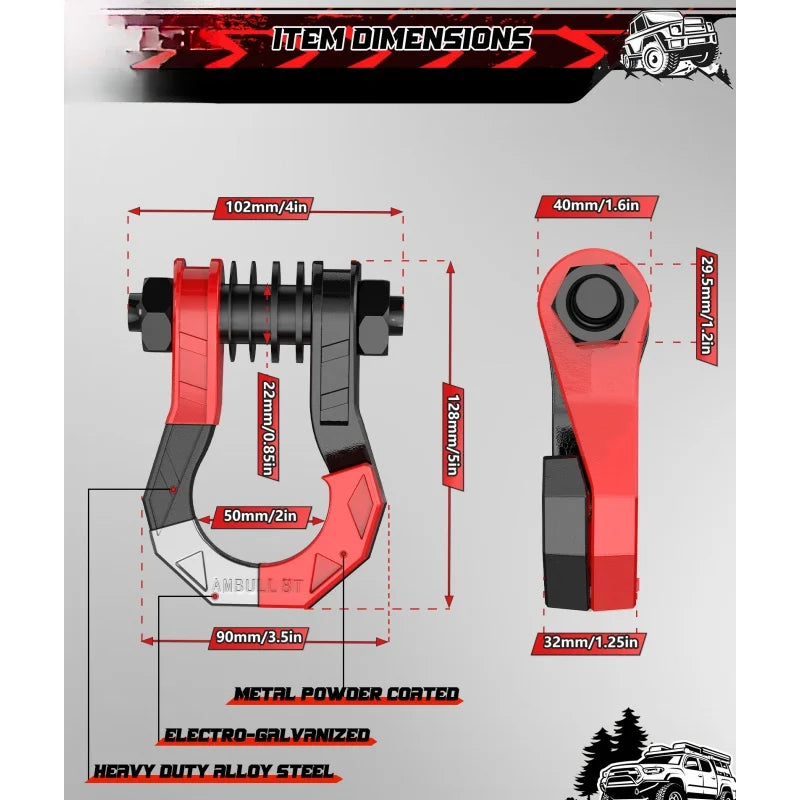 Split Trailer Shackles - Wholesalus