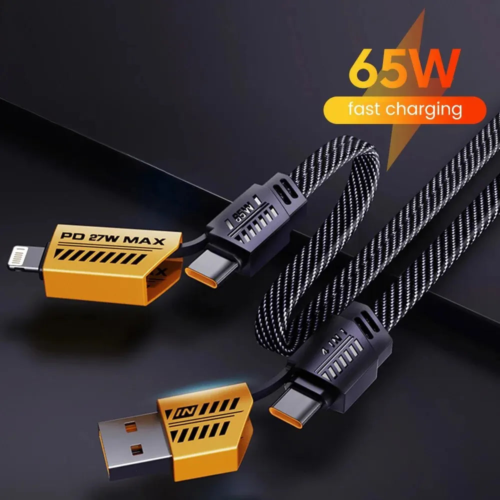 Ultra Strong 4 in 1 Fast Charge Data Cable - Wholesalus
