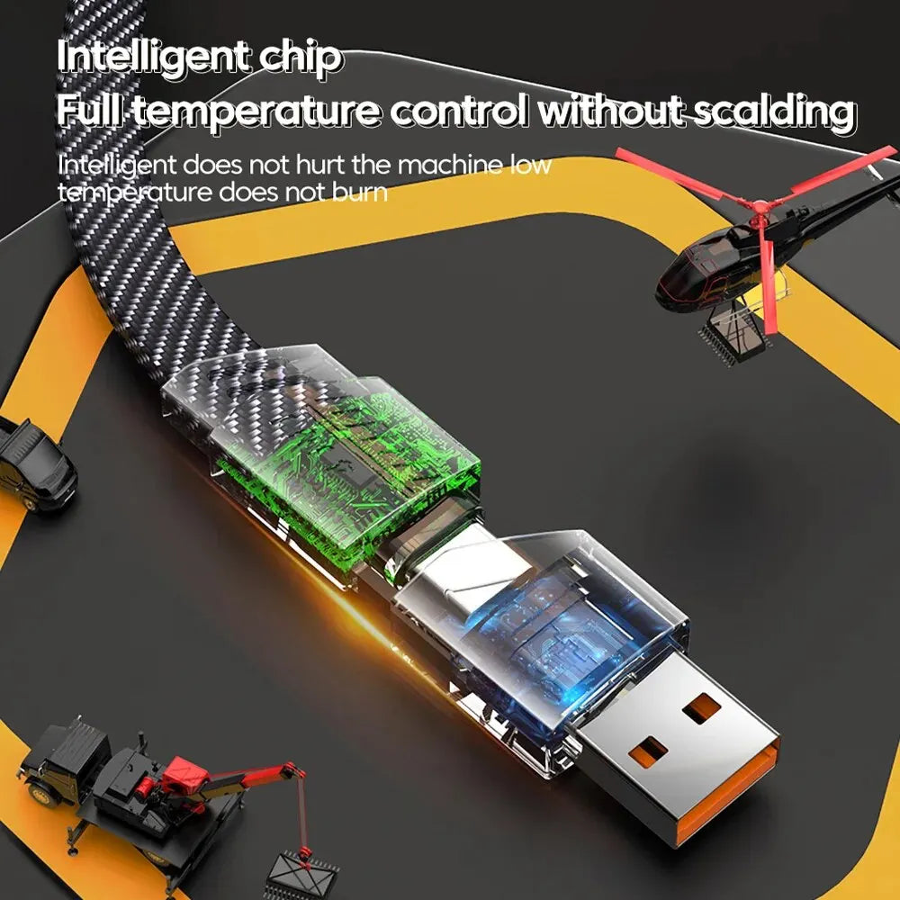 Ultra Strong 4 in 1 Fast Charge Data Cable - Wholesalus