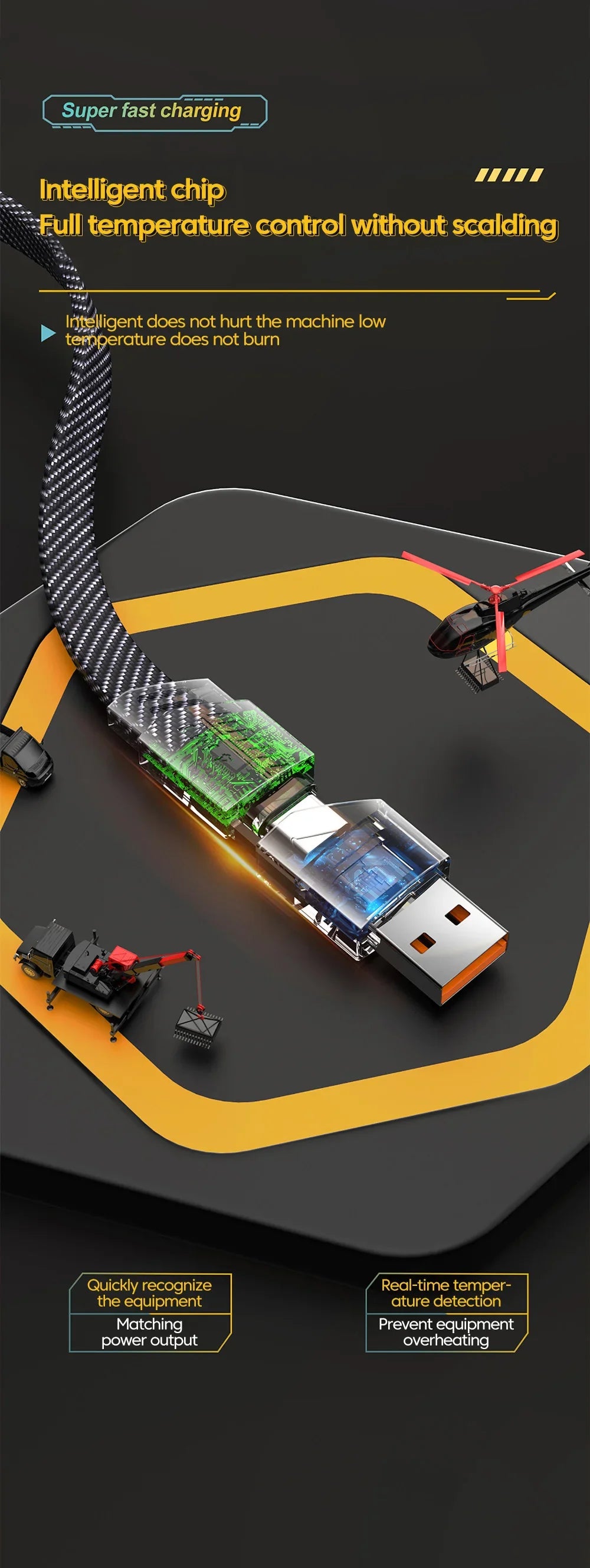 Ultra Strong 4 in 1 Fast Charge Data Cable - Wholesalus