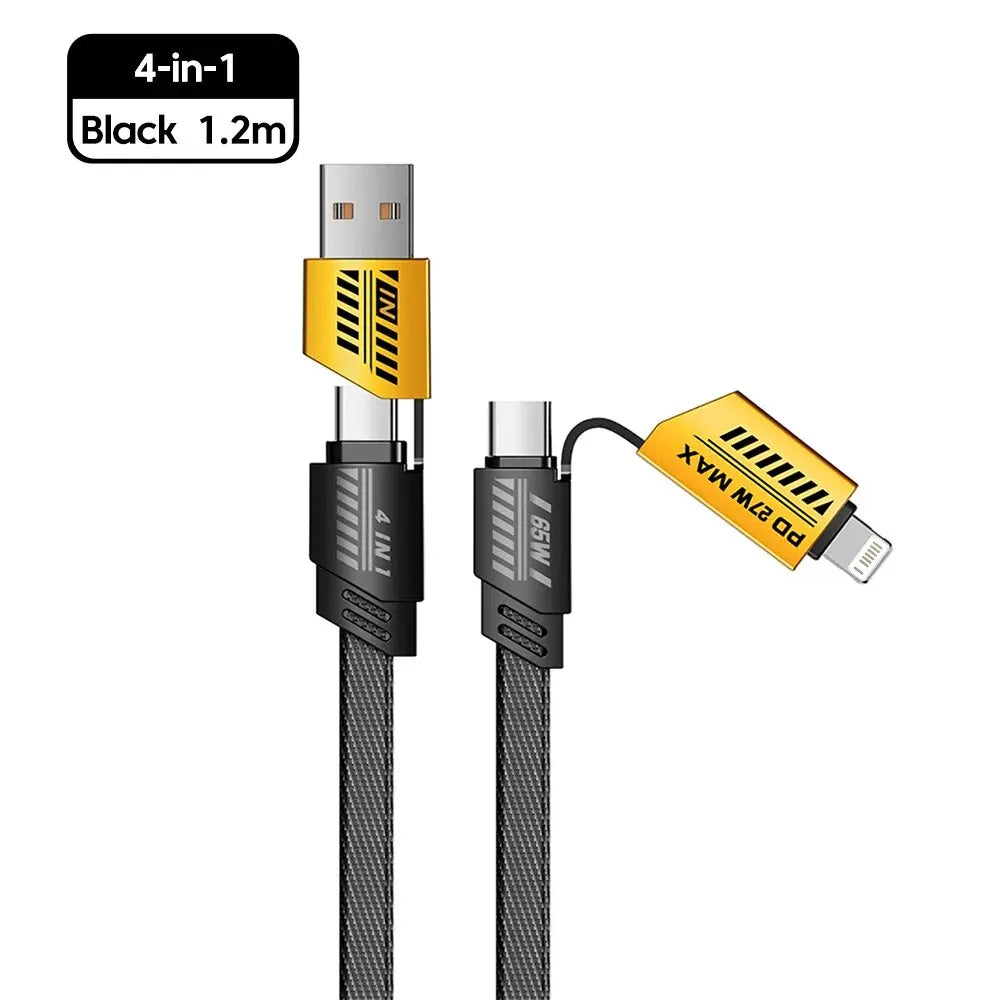 Ultra Strong 4 in 1 Fast Charge Data Cable - Wholesalus